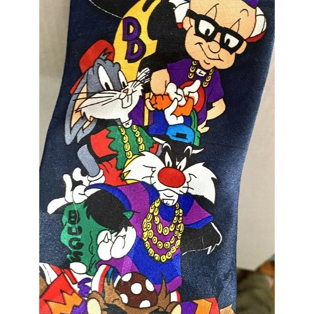 Original Vintage 1993 LOONEY TUNES POSSE Mania Necktie‎